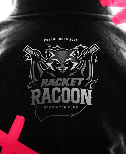 racket_racoon Logo de Racket Racoon , club de Badmington